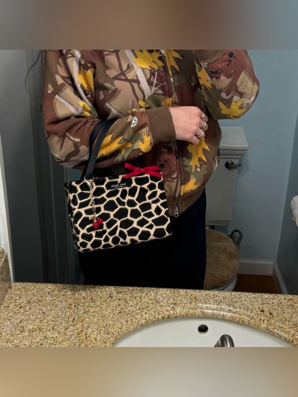 Vintage Kate Spade Mini Giraffe Print Bag - Picture 8 of 8